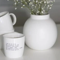 Trygve Skaug krus hjemmekamp 30 cl hvit