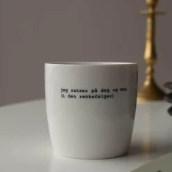 Trygve Skaug krus jeg satser på deg og meg 30 cl hvit