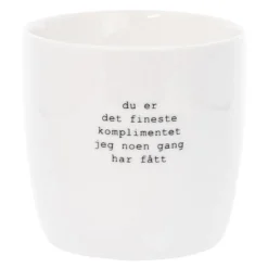 Trygve Skaug krus komplimentet 30 cl hvit