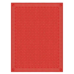 Åttebladrose bordduk 150x260 cm rød