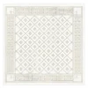 Åttebladrose bordduk 80x80 cm beige