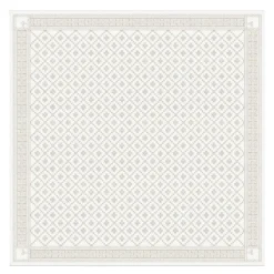 Åttebladrose bordduk 150x150 cm beige