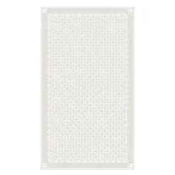 Åttebladrose bordduk 150x310 cm beige