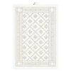Åttebladrose håndkle 35x50 cm beige