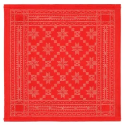 Åttebladrose serviett 35x35 cm rød
