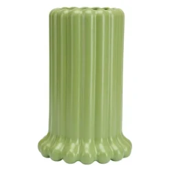 Tubular vase 24 cm grønn