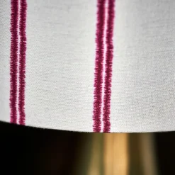 Tulip bordlampe 38 cm antikk messingfinish