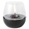 Tulip bordlykt porselen 18 0,3L svart