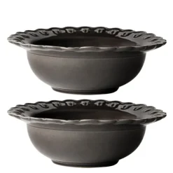 TULIPA dyp tallerken 17 cm 2 stk almost black