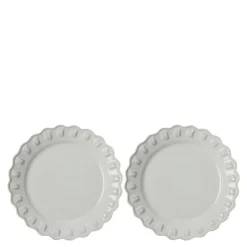 Tulipa tallerken 20 cm 2 stk hvit