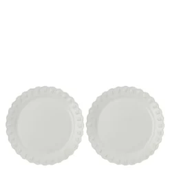 Tulipa tallerken 26 cm 2 stk hvit