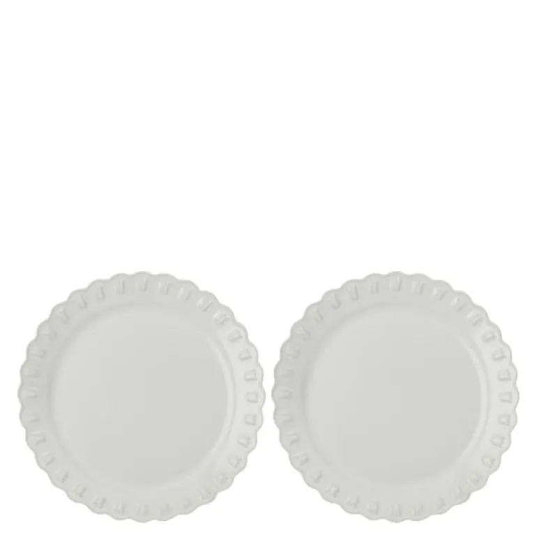 Tulipa tallerken 26 cm 2 stk hvit