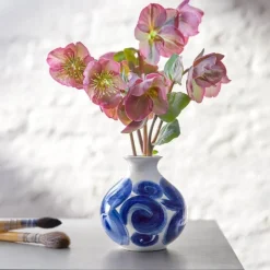 Tulle vase 10,5 cm blå