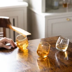 Tumbler med avrundet bunn 30 cl 6 stk amber