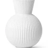 Tura vase h34 hvit