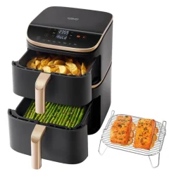 Turbo Tower Pro airfryer 10,8L mørk grå/roségull