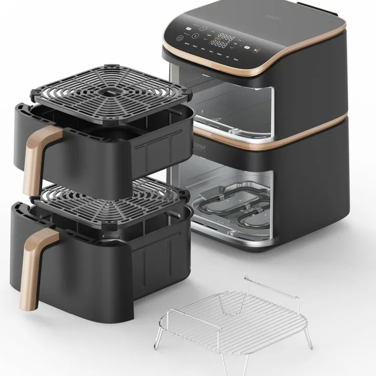 Turbo Tower Pro airfryer 10,8L mørk grå/roségull