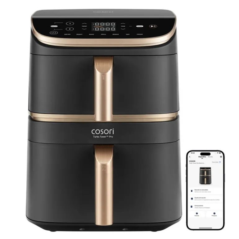 Turbo Tower Pro airfryer 10,8L mørk grå/roségull