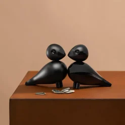 Turtelduer bøk 9 cm svart