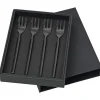 Tvis kakegaffel gaveeske 4 deler titanium black