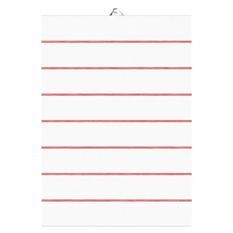 Tvärs kjøkkenhåndkle 50x70 cm rød