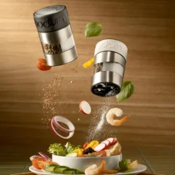 Twin salt- og pepperkvern svart