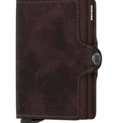 Twinwallet lommebok m/kortholder brun