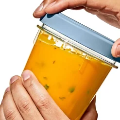 Twist & Stack oppbevaringsboks 94,6 cl 2 stk klar/blå