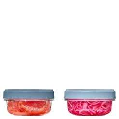 Twist & Stack oppbevaringsboks 35,5 cl 2 stk klar/blå