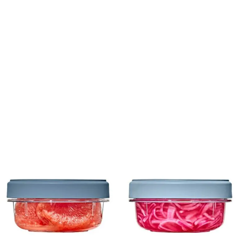 Twist & Stack oppbevaringsboks 35,5 cl 2 stk klar/blå