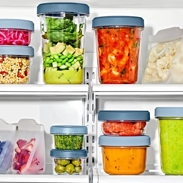 Twist & Stack oppbevaringsboks 35,5 cl 2 stk klar/blå