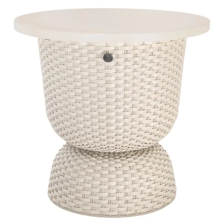 Twist bord med oppbevaring 44x43 cm champagne