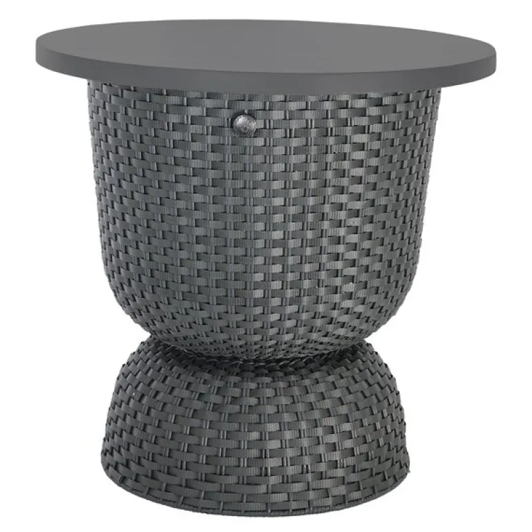 Twist bord med oppbevaring 44x43 cm dark grey