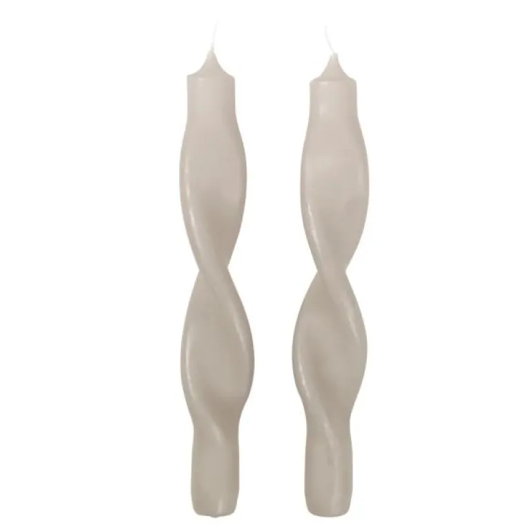 Twist vridde lys 2,4x23 cm 2 stk rainy day grey