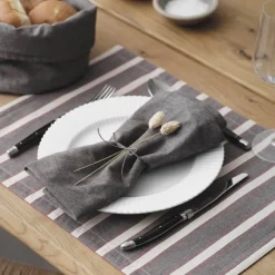 Tøyserviett 55x55 cm earth grå