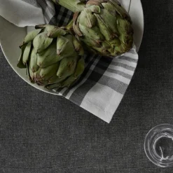 Tøyserviett 55x55 cm large checks hvit