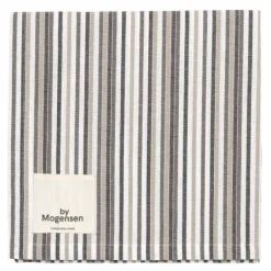 Tøyserviett 55x55 cm small stripes hvit