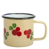 Tyttebær emaljekopp