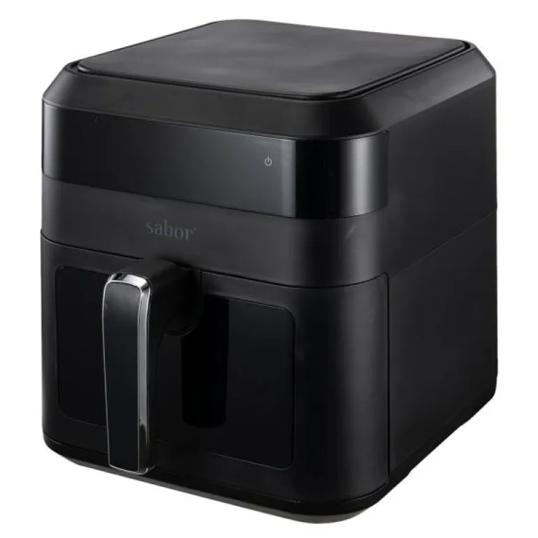 Ultimate airfryer med vindu 6L matt svart