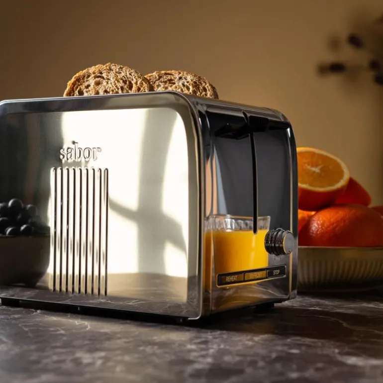 Ultimate dobbel brødrister 230V/1000W stål/blank