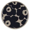 Unikko asjett 20 cm beige/mørk blå