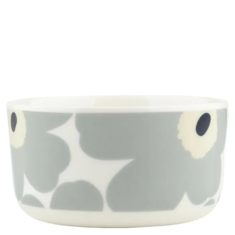 Unikko bolle 50 cl hvit/grå/sand/mørkblå