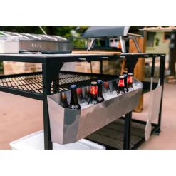 Utility Box L hylle til modulbord 80x20x12 cm stål