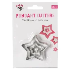 Utstikkersett stjerne 3 deler