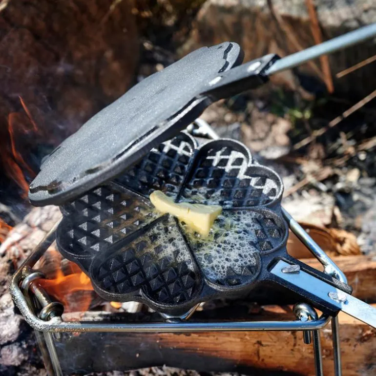 Vaffeljern 18 cm støpejern