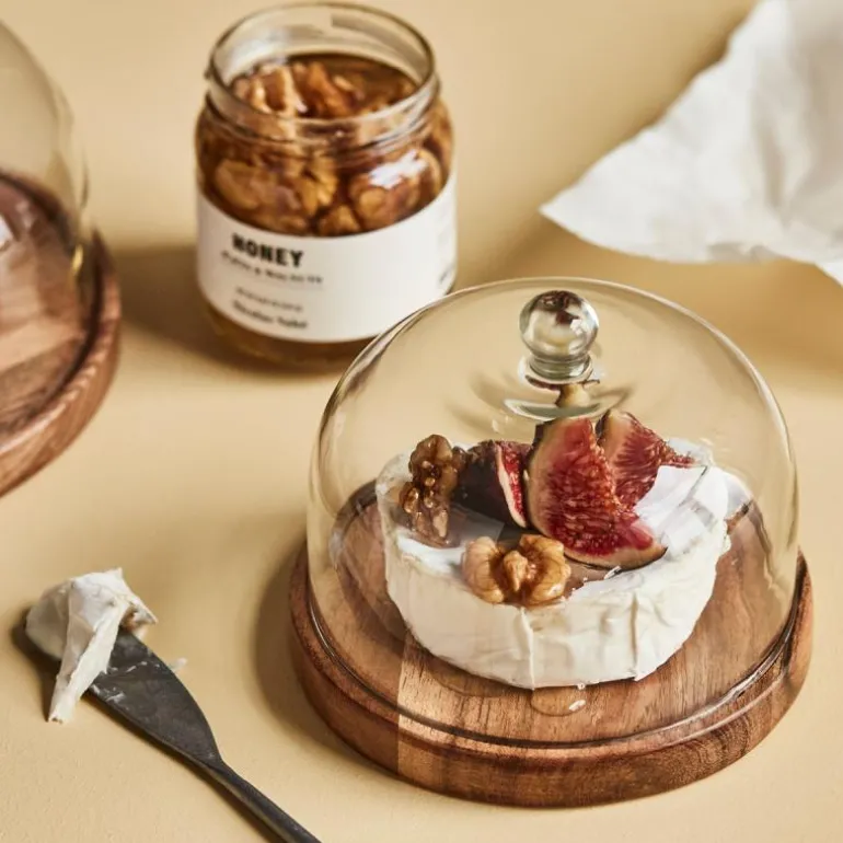 Vahé osteklokke 10 cm natur