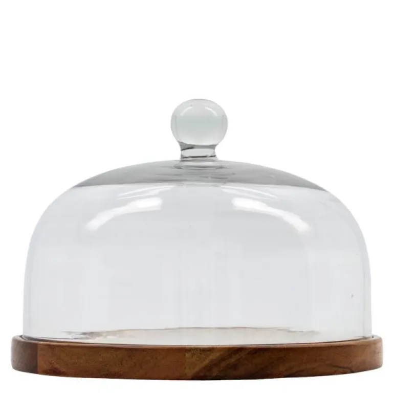 Vahé osteklokke 13 cm natur