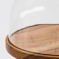 Vahé osteklokke 13 cm natur