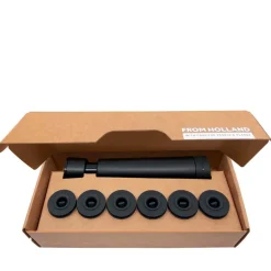 Vakuumforsegler vin 6 stk stoppers gaveeske svart