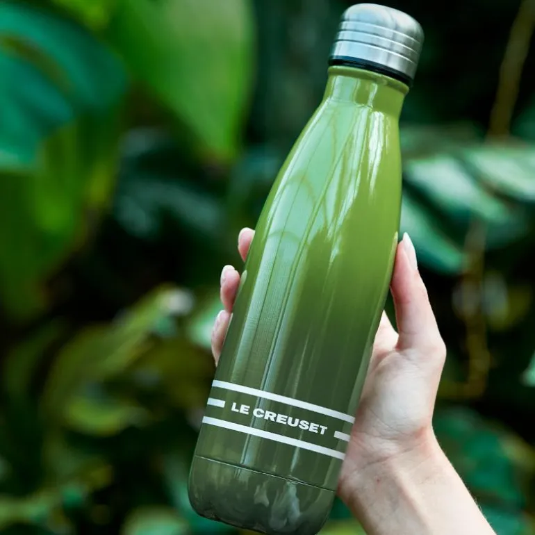 Vannflaske 50 cl rustfritt stål bamboo green